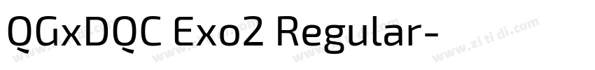 QGxDQC Exo2 Regular字体转换